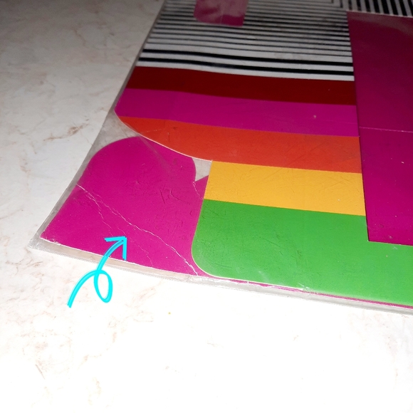 Rainbow Black & White Stripe Bakery Cake Window Box French Bull - Picture 6 of 13